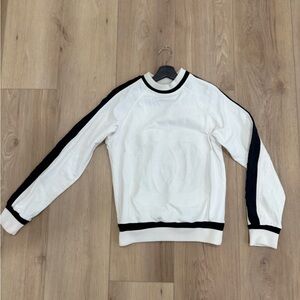 SOLD !!Authentic Chanel white and Black Sweater